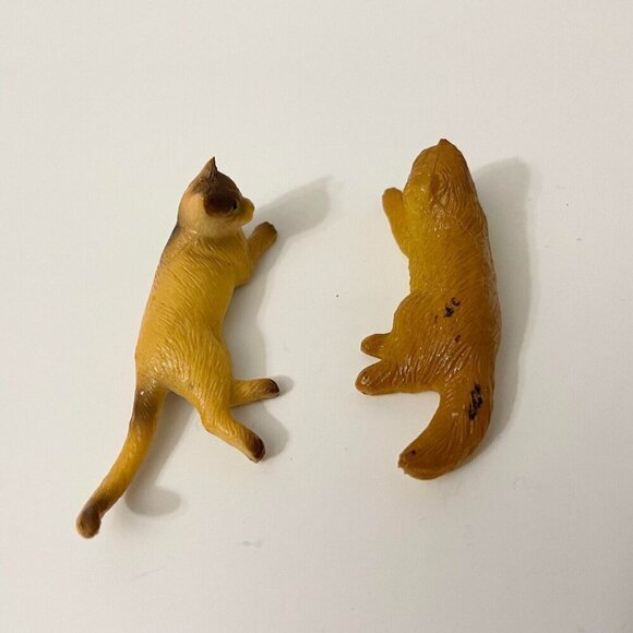 Vintage Cats and Dog Pencil Toppers Kittens Rubber Mini Animal Figures - Picture 10 of 16